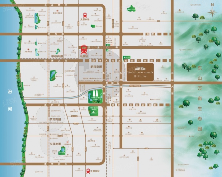 高尚领域行政公馆区位图