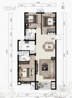 高尚领域行政公馆3室2厅2卫