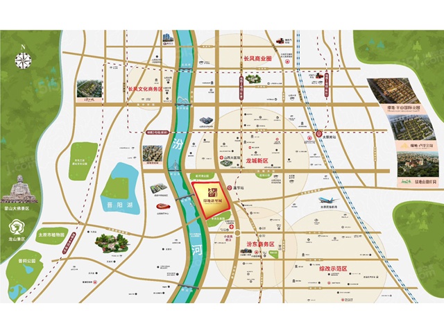 雅居乐春风渡区位图