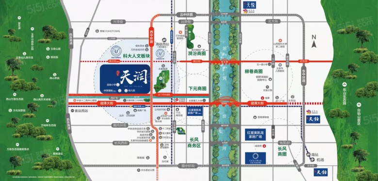 优活新天地区位图