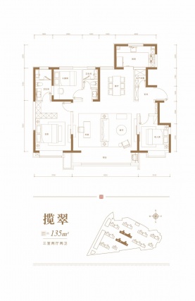 3室2厅2卫户型详情