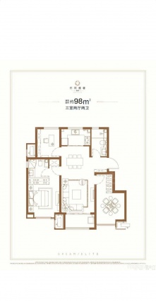 3室2厅2卫户型详情