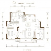 融信金地澜悦3室2厅2卫