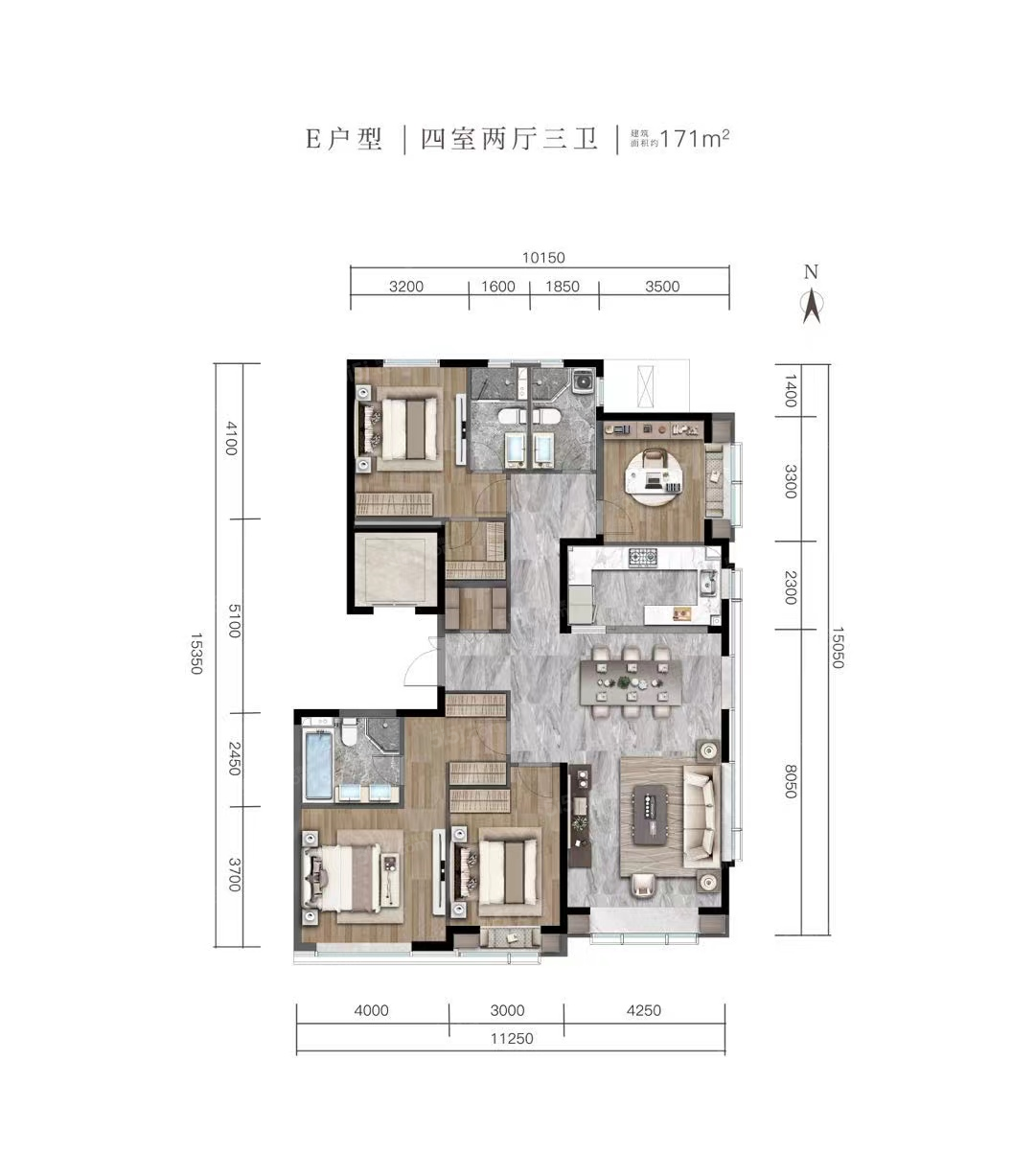 和锦诚园4室2厅3卫