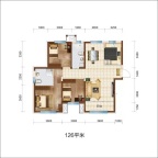 3室2厅2卫户型图