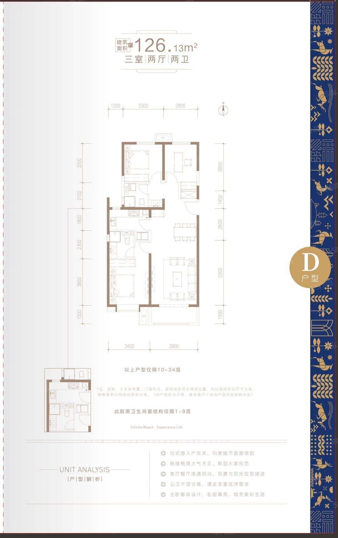 富力·悦禧城3室2厅2卫