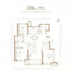 3室2厅2卫户型图