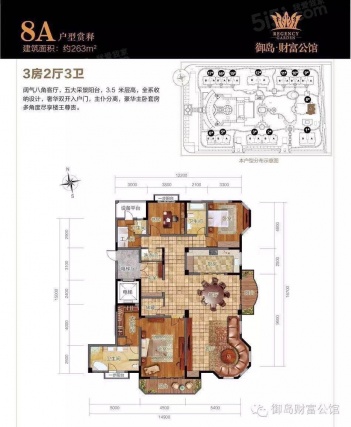 3室2厅3卫户型详情