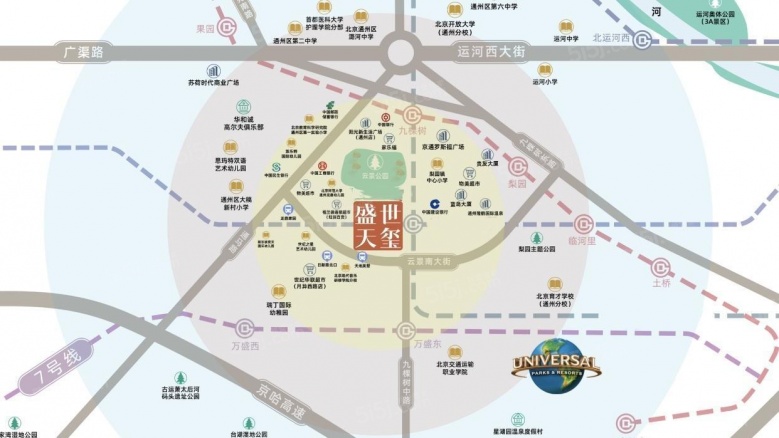 鑫苑盛世天玺区位图