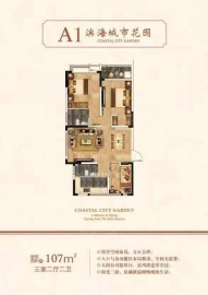 滨海城市花园3室2厅2卫