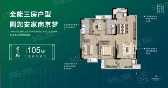 3室2厅2卫户型详情