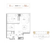 2室2厅1卫户型图