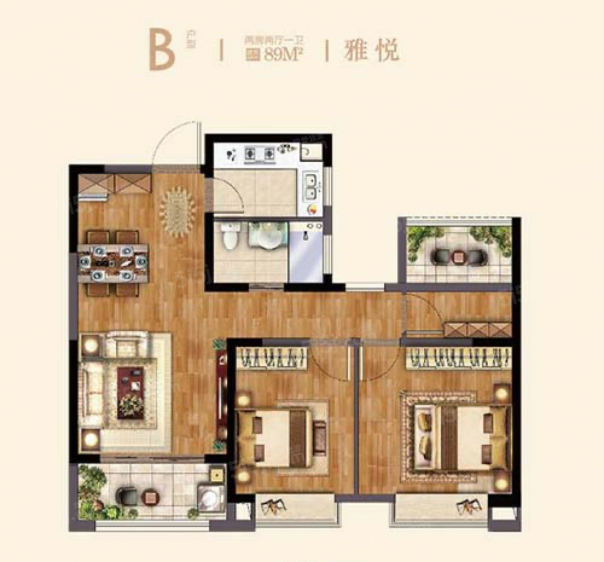 B户型89㎡