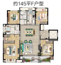 4室2厅2卫户型图