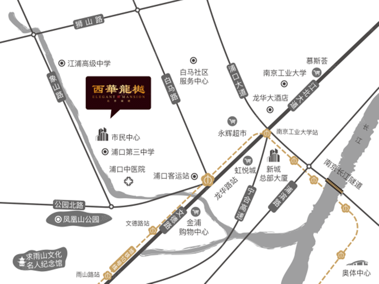 西华龙樾区位图