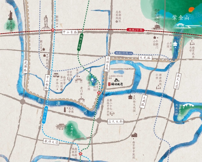 中冶锦绣珑湾区位图