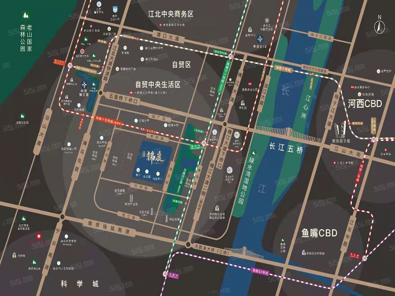 中交锦度区位图