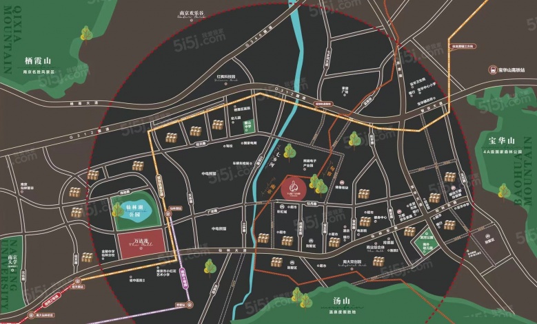 万都铂睿花园区位图