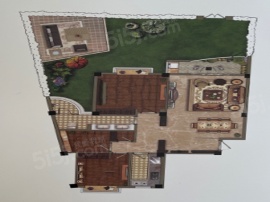 3室2厅1卫户型图