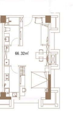 1室1厅1卫户型详情