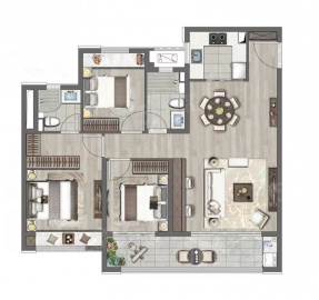 建发和著3室2厅2卫