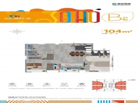 3室2厅1卫户型图