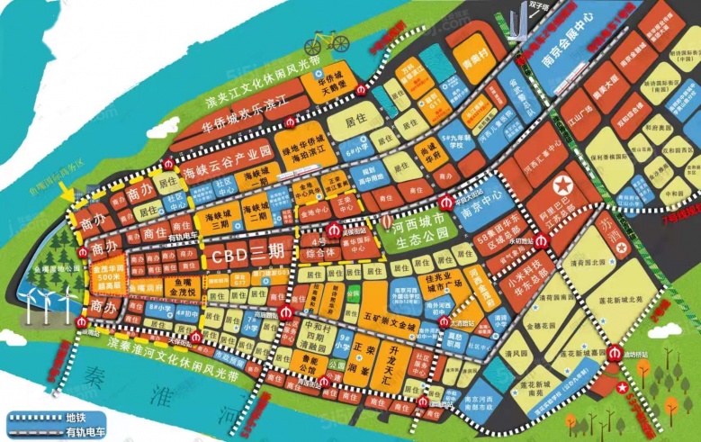 华侨城欢乐滨江广场区位图