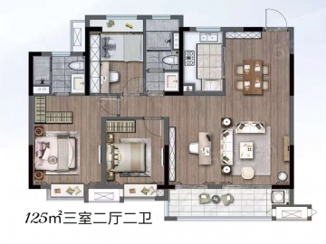 龙池映园3室2厅2卫