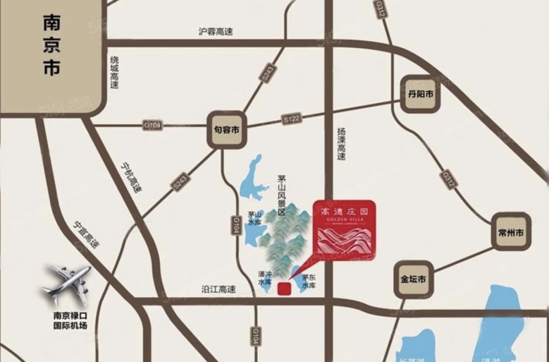 高德庄园区位图