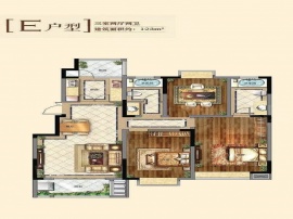 3室2厅2卫户型图