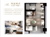 1室1厅1卫户型图