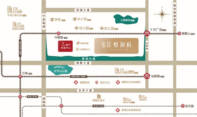 江悦润府区位图