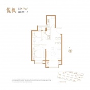世纪金源梧桐印象2室2厅1卫