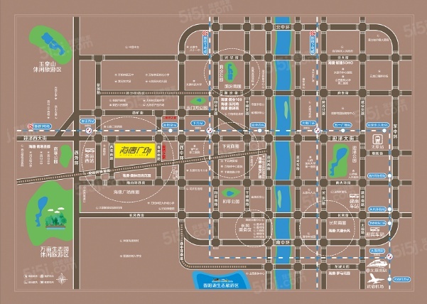 海唐广场区位图