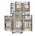 4室2厅2卫户型图