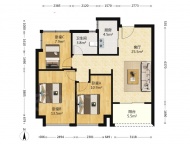 3室2厅2卫户型图