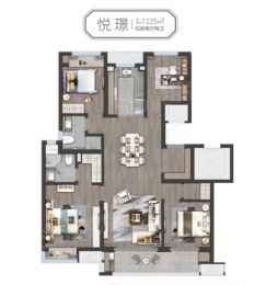 4室2厅2卫户型图