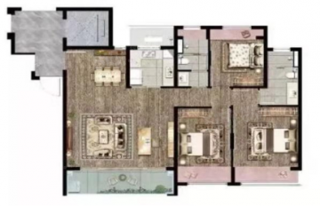 中梁新力宽泰铂园4室2厅2卫