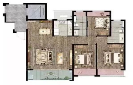 4室2厅2卫户型详情