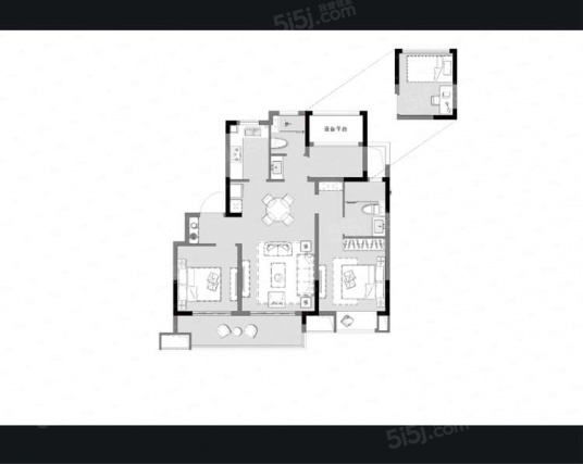 3室2厅2卫户型详情
