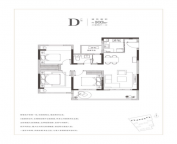 3室2厅1卫户型图