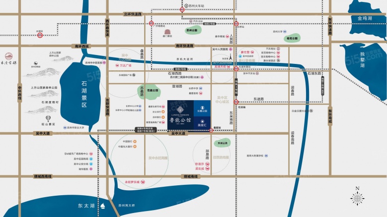 鲁能公馆区位图