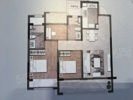 3室2厅2卫户型图