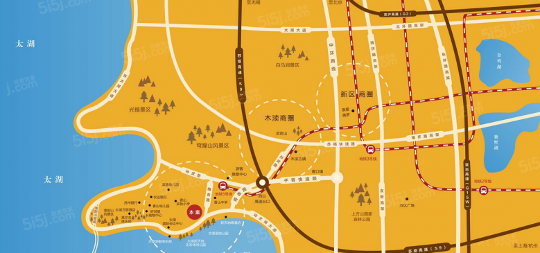 恒润太湖壹号区位图