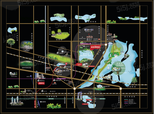湖畔樾山区位图