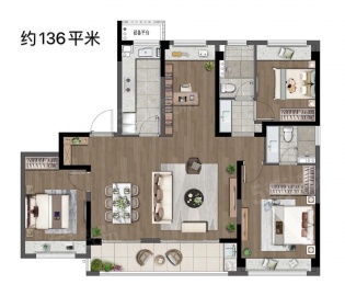 南山保利云熹花园4室2厅2卫