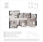 3室2厅1卫户型图