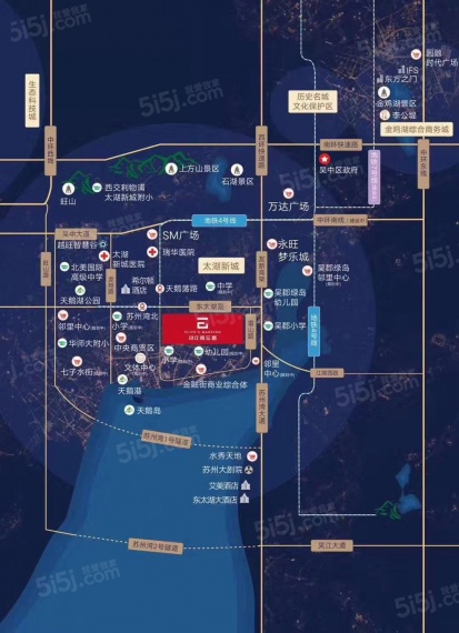 江南沄著区位图