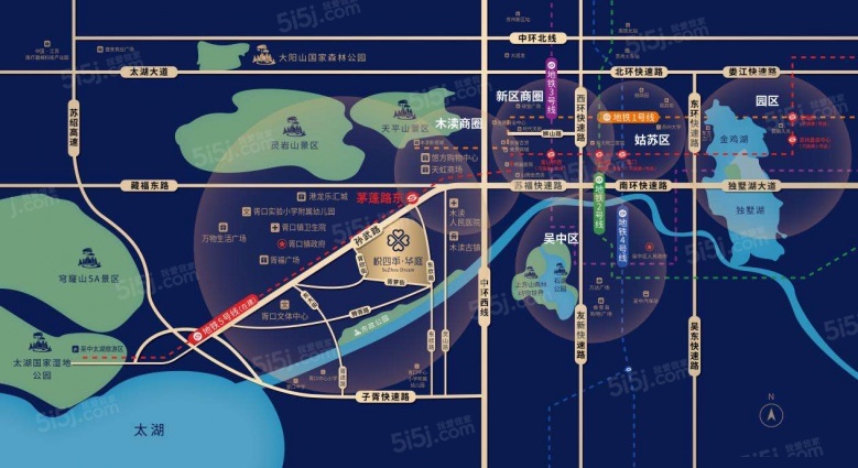 合景悦四季华庭区位图