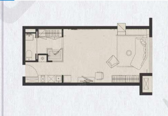 1室1厅1卫户型详情